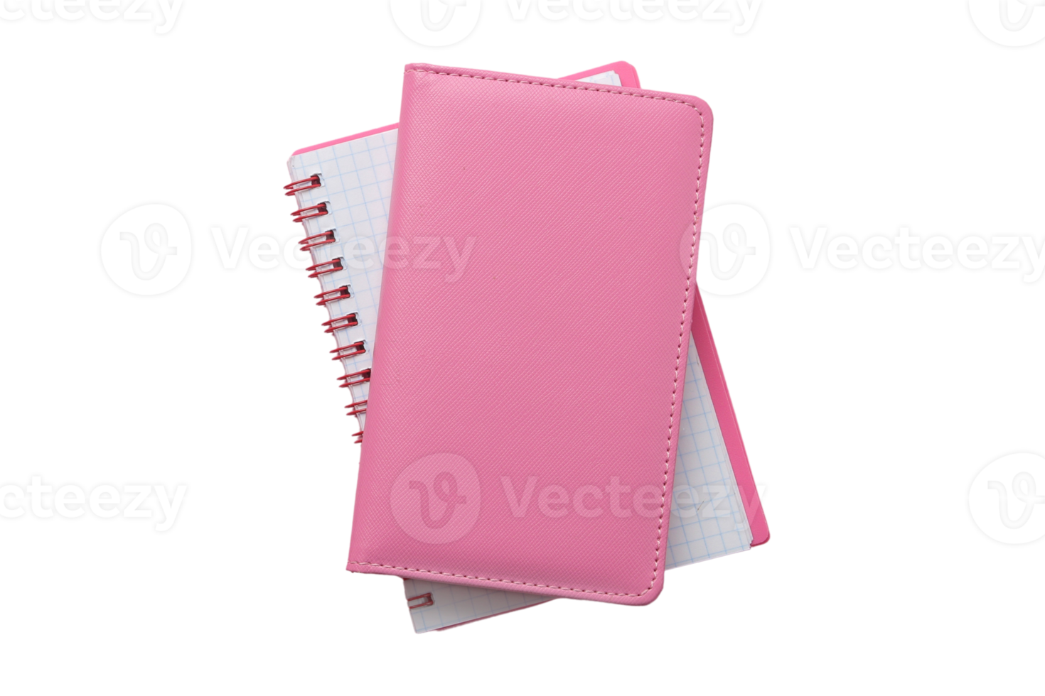 Pink notebooks isolated on a transparent background png