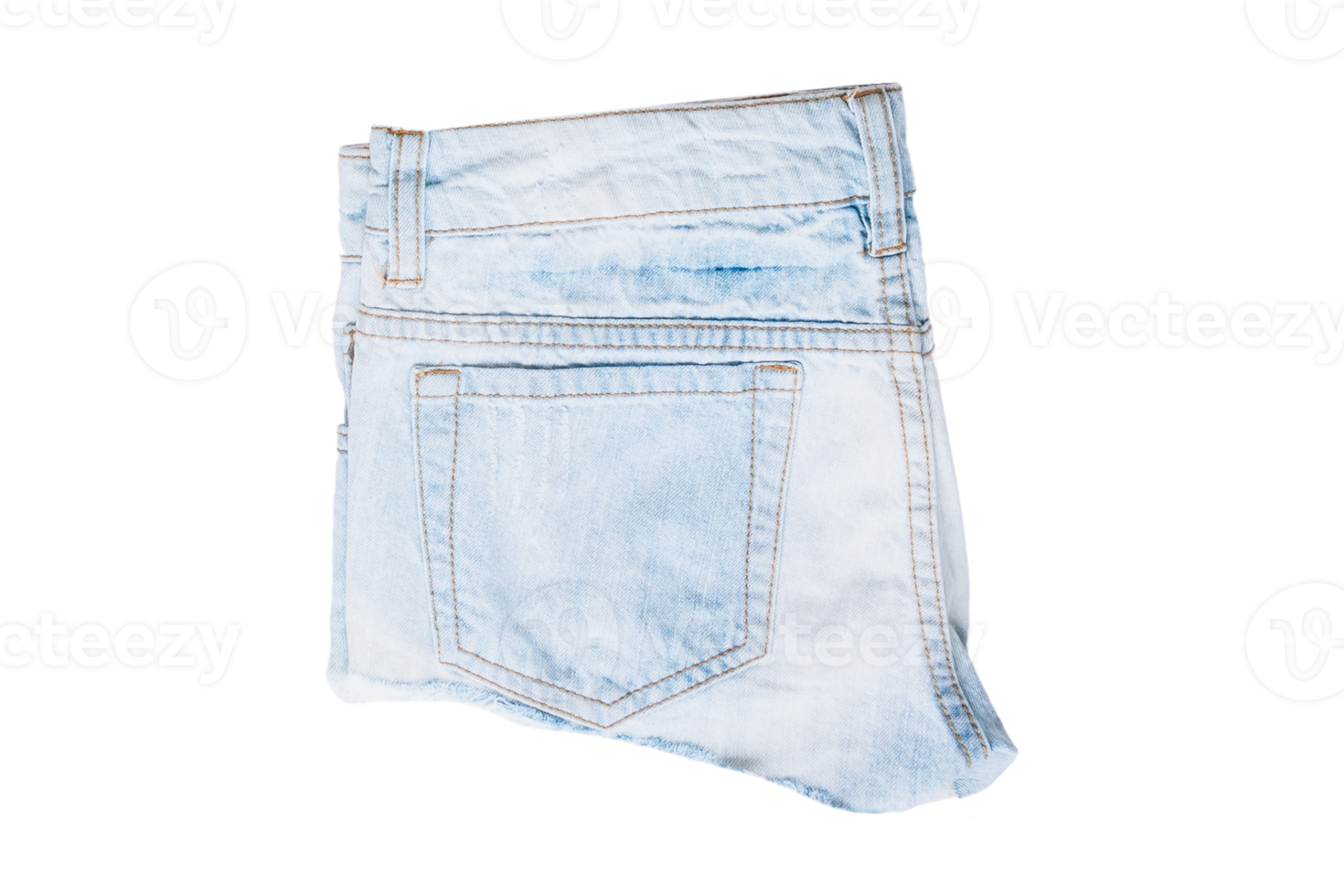 Blue denim shorts isolated on a transparent background png