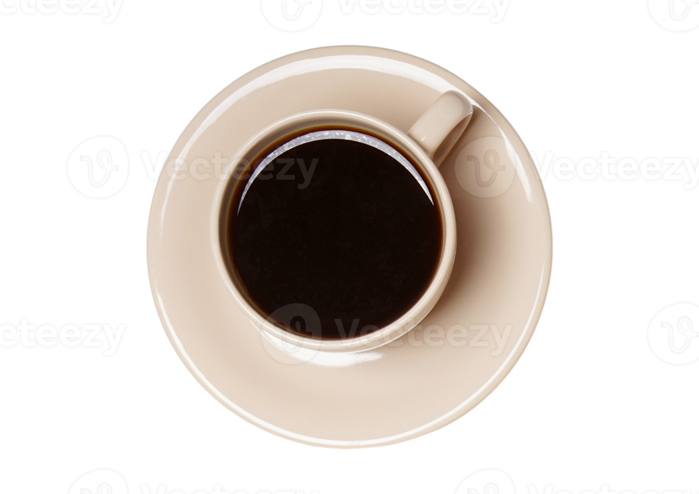 Beige cup of coffee isolated on a transparent background png