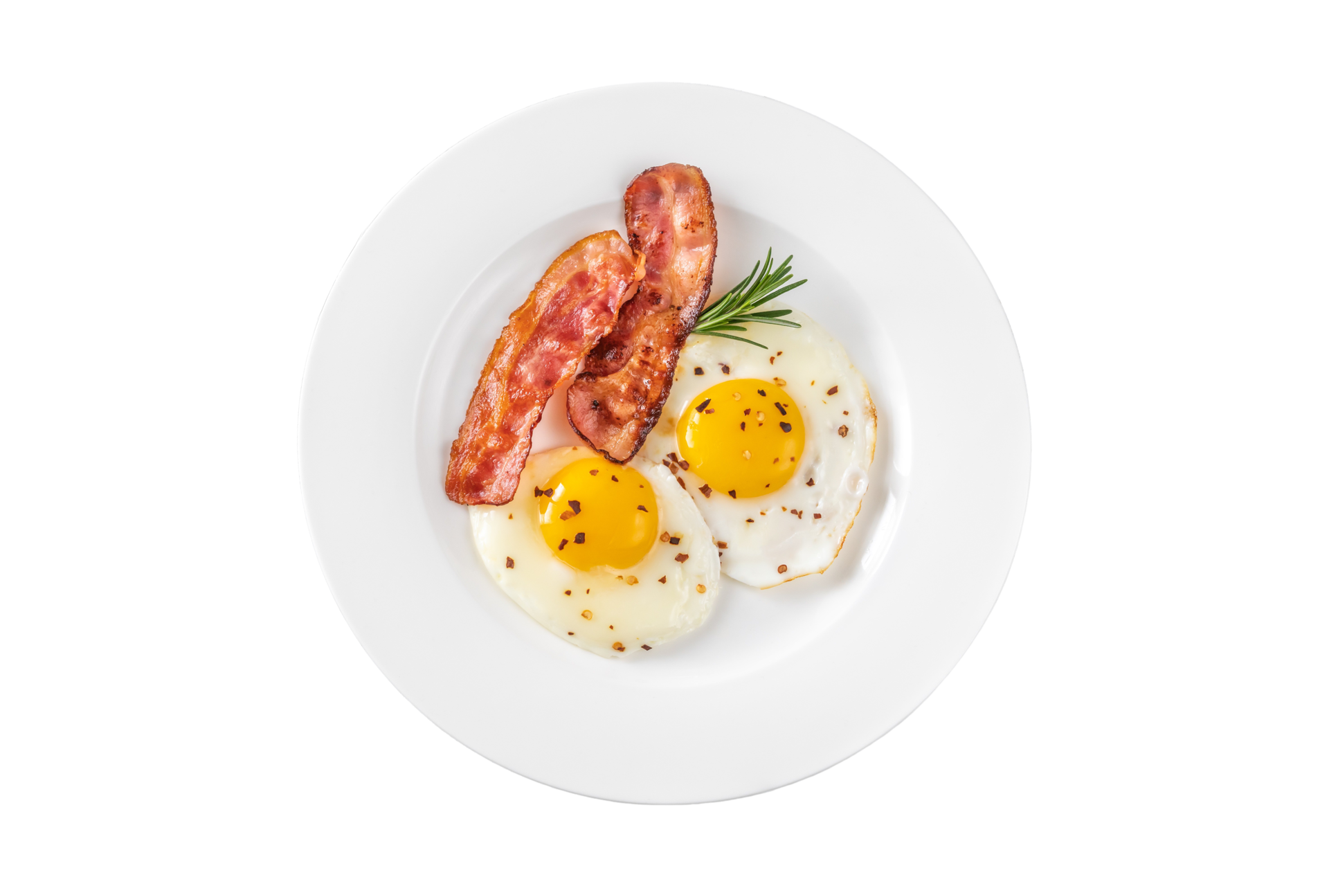 Eggs and bacon breakfast isolated on a transparent background 21333086 PNG