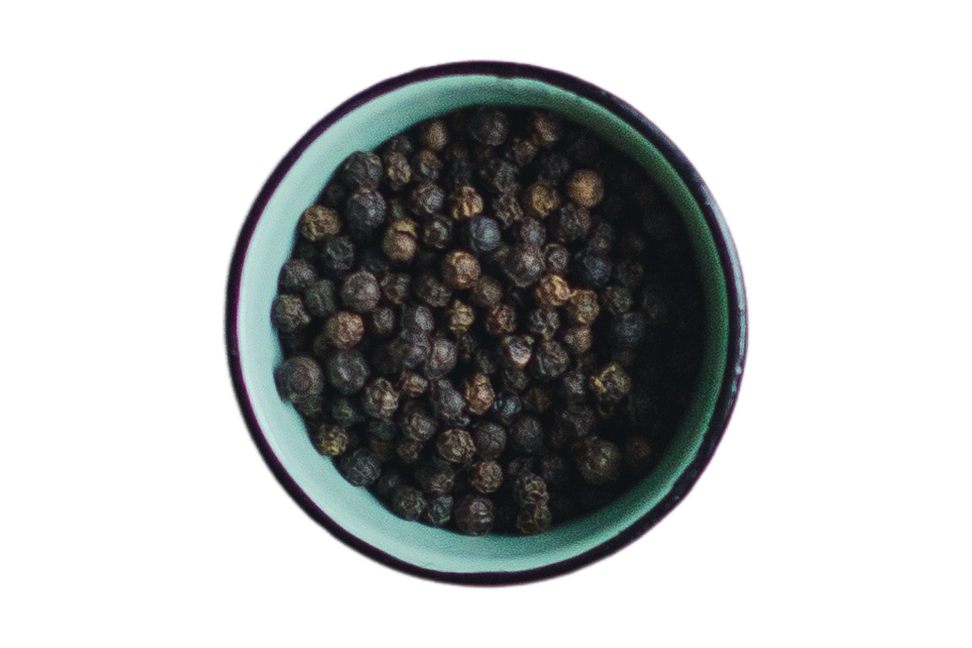 Black pepper in a bowl isolated on a transparent background 21333093 PNG