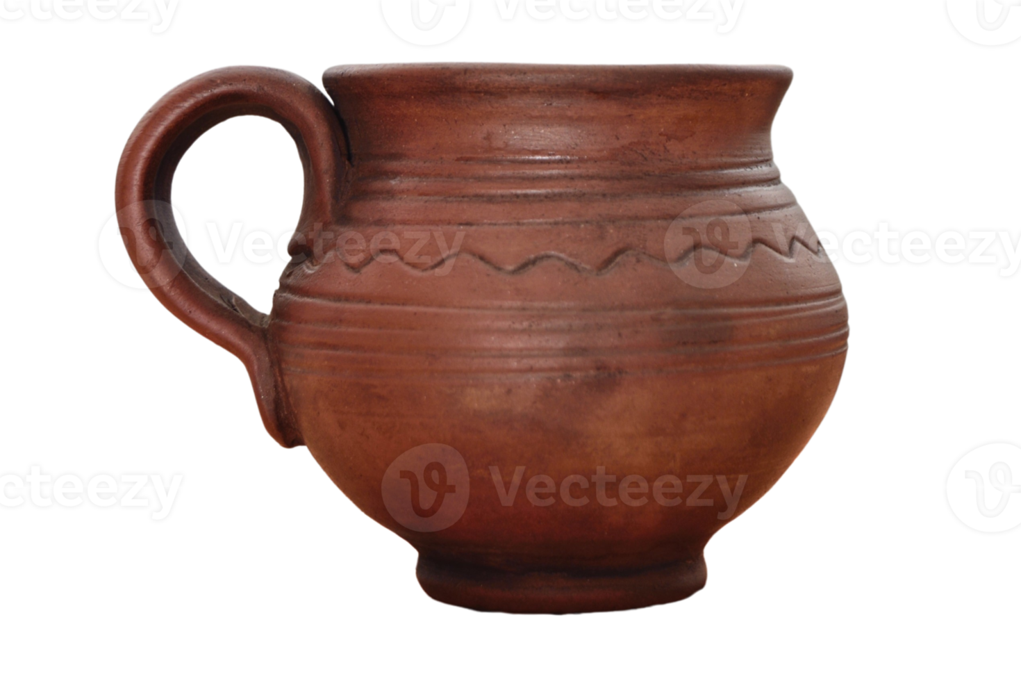 Brown mug isolated on a transparent background png