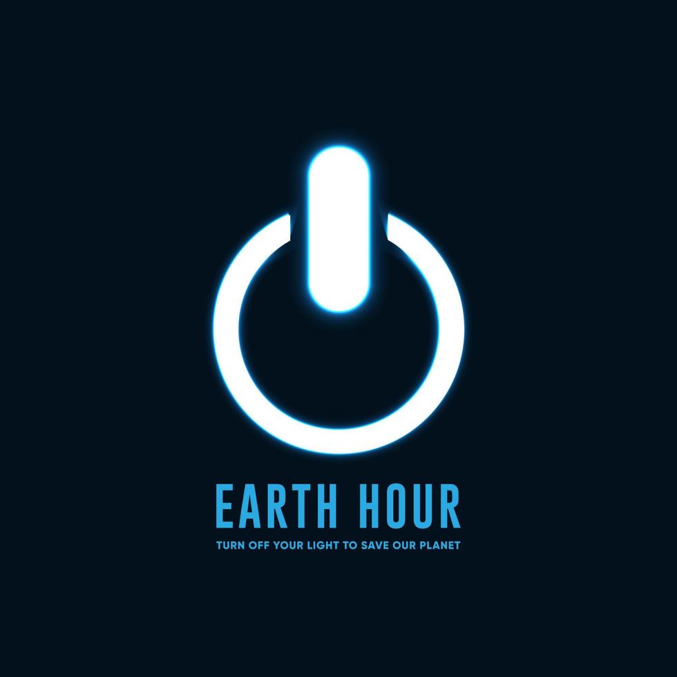 Earth Hour Advertising Campaign vector