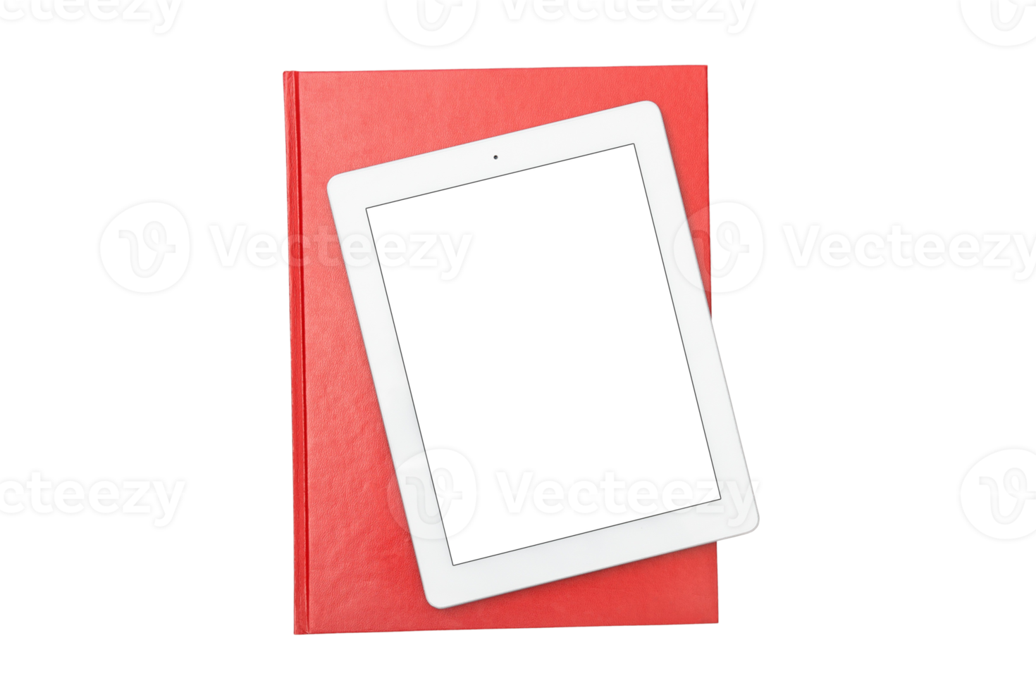 White ipad and pink case isolated on a transparent background png