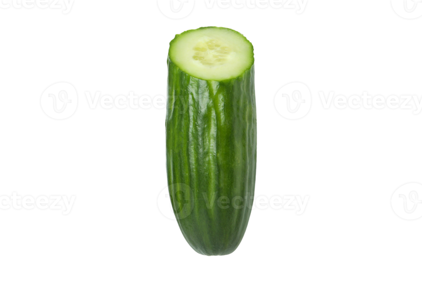 Vegetables green cucumber isolated on a transparent background png