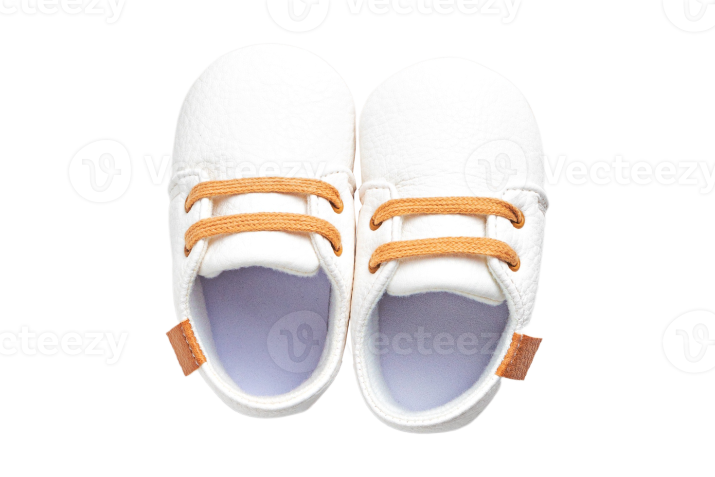 blanc bébé des chaussures isolé sur une transparent Contexte png