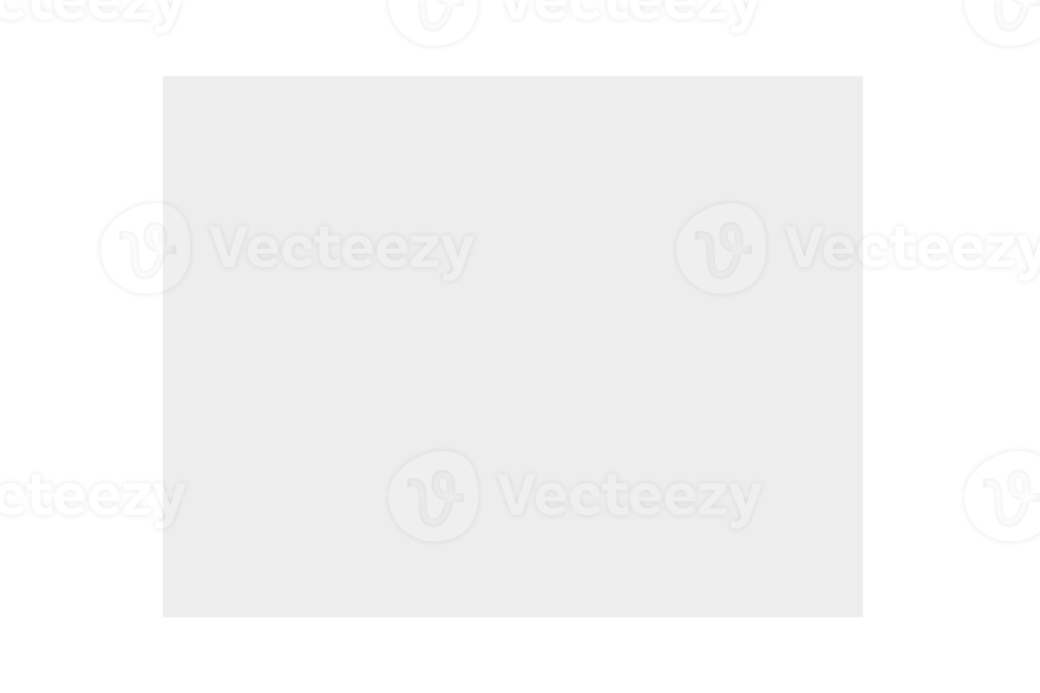 White paper isolated on a transparent background png