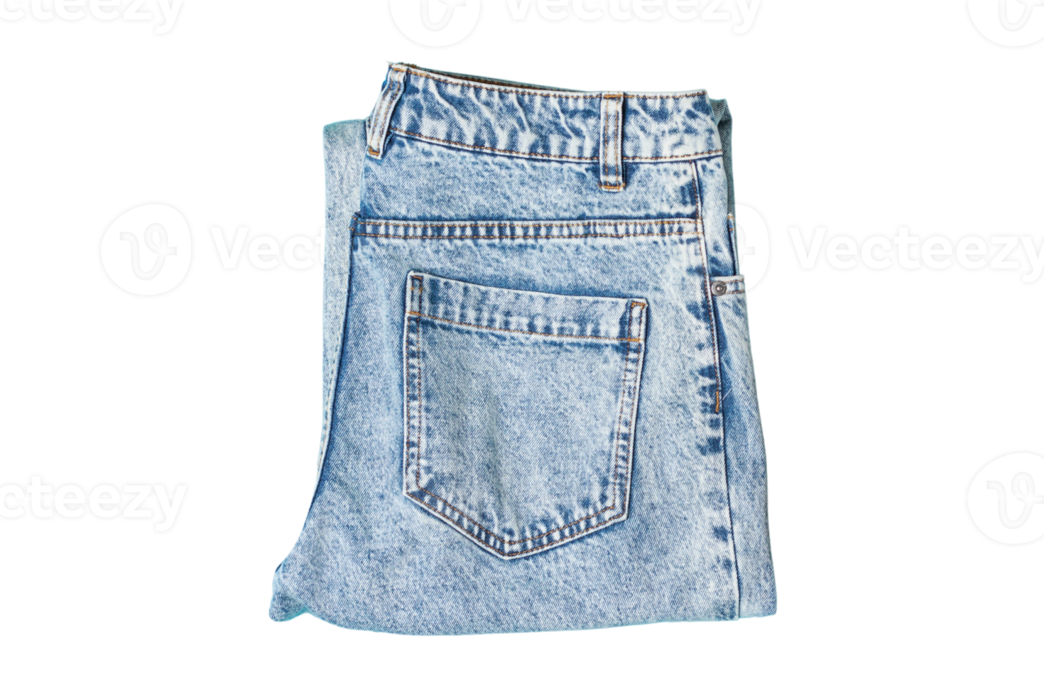 Blau Jeans isoliert auf ein transparent Hintergrund png