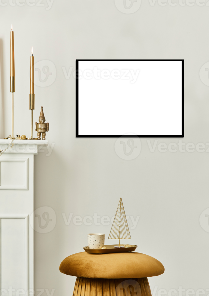 Png frame mockup isolated on transparent background