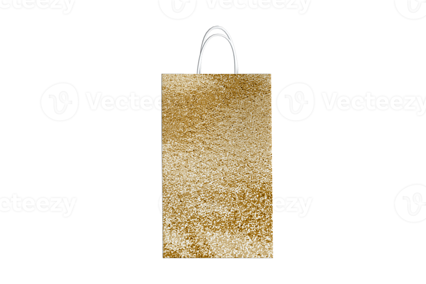 Gold bag isolated on a transparent background png