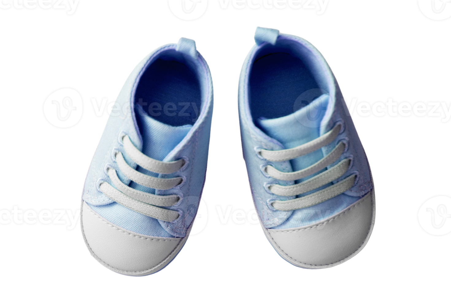 bleu bébé des chaussures isolé sur une transparent Contexte png