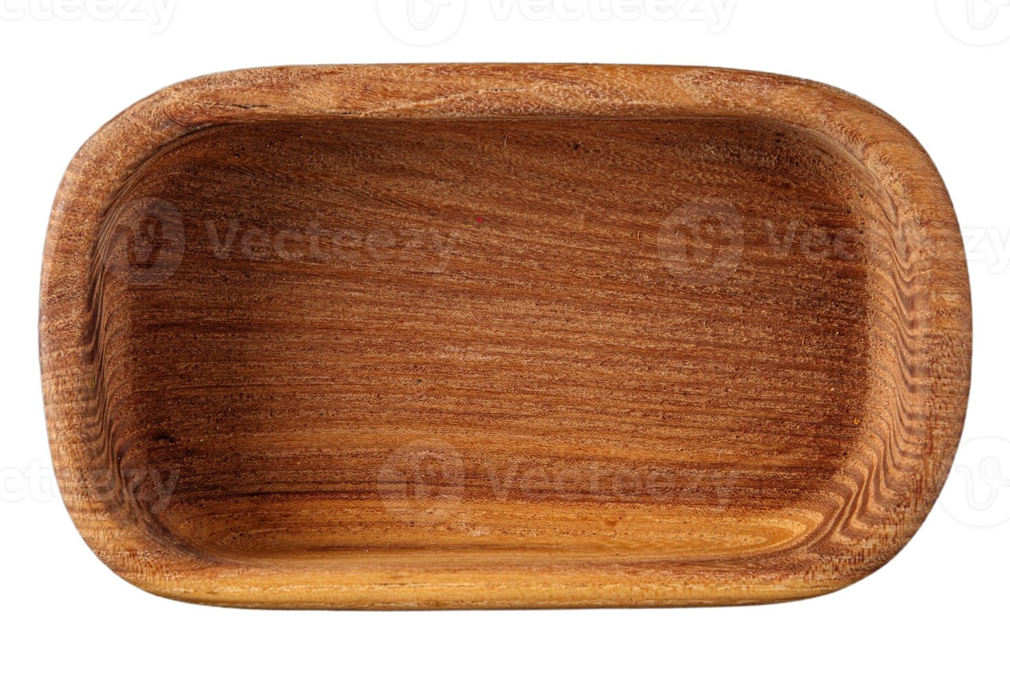 Wooden tray isolated on a transparent background png