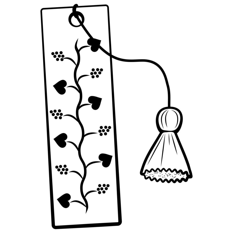 Free book bookmark vector