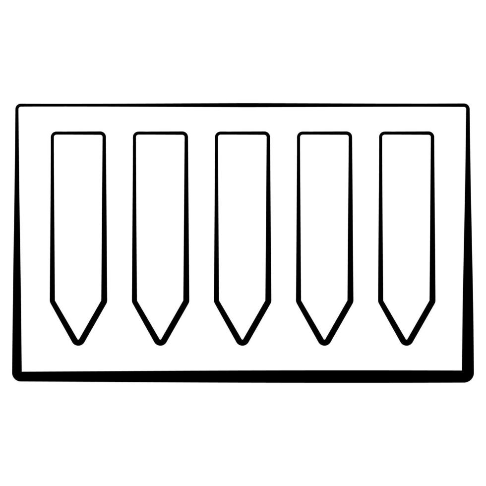 Free bookmark stickers vector