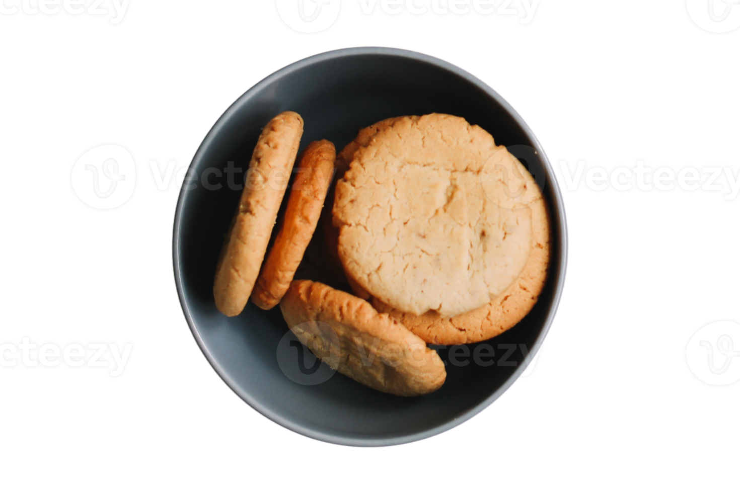 biscuits in een kom geïsoleerd Aan een transparant achtergrond png