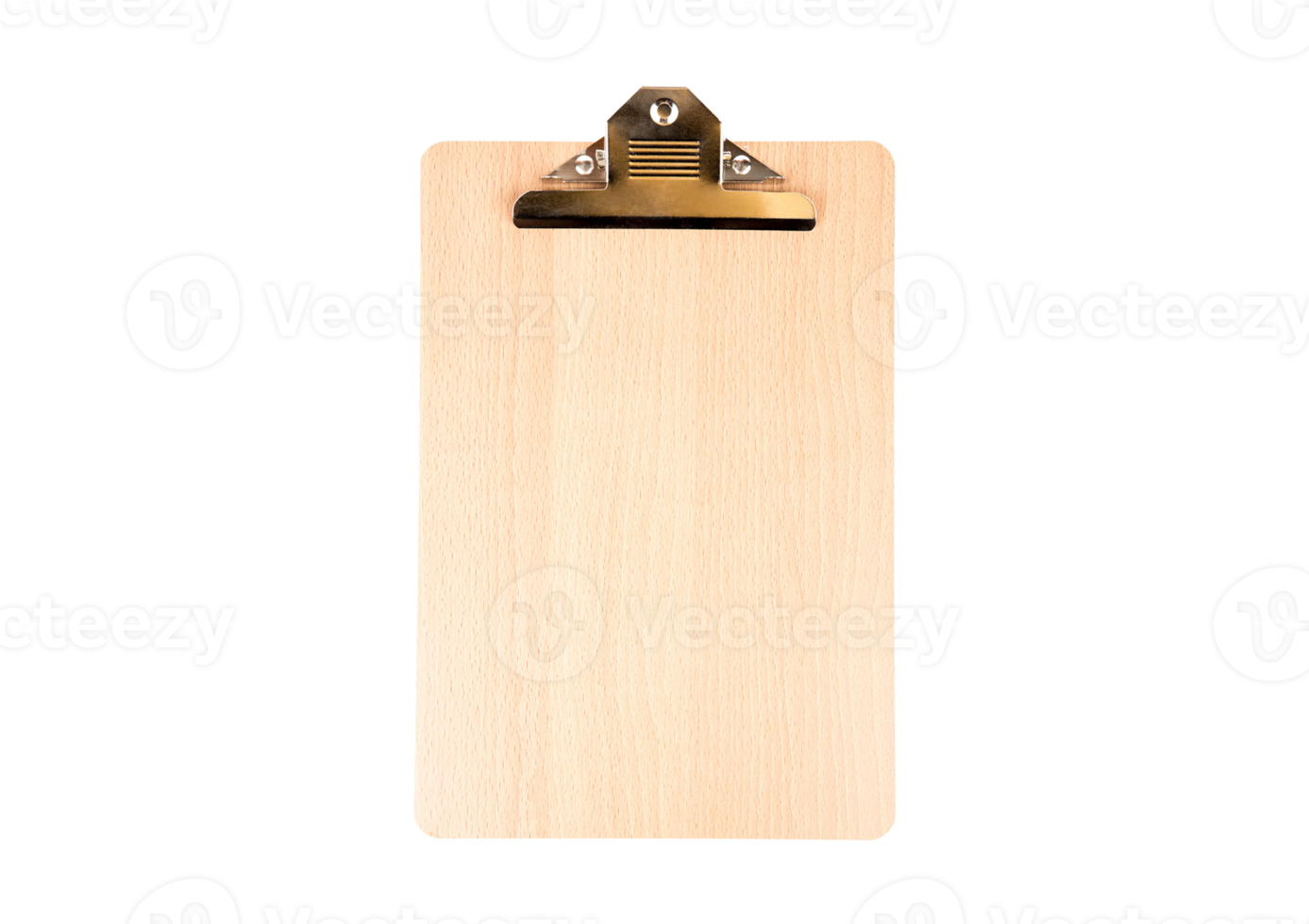 Wooden cilpboard isolated on a transparent background png