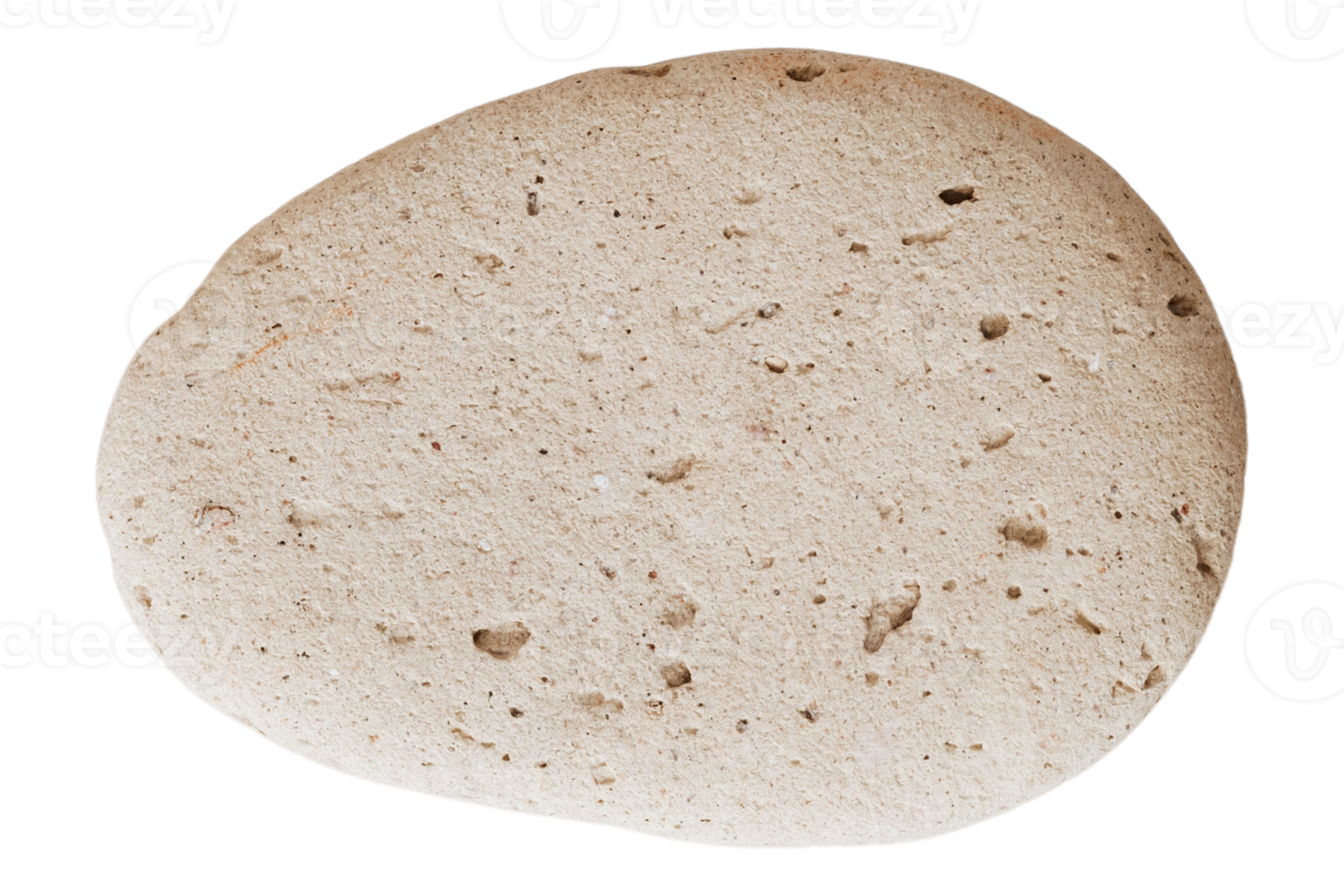 Beige stone isolated on a transparent background png