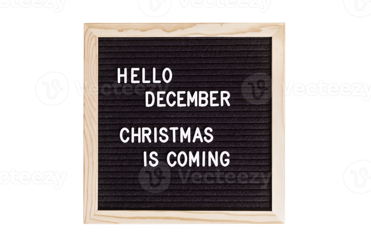 Black christmas sign board isolated on a transparent background png