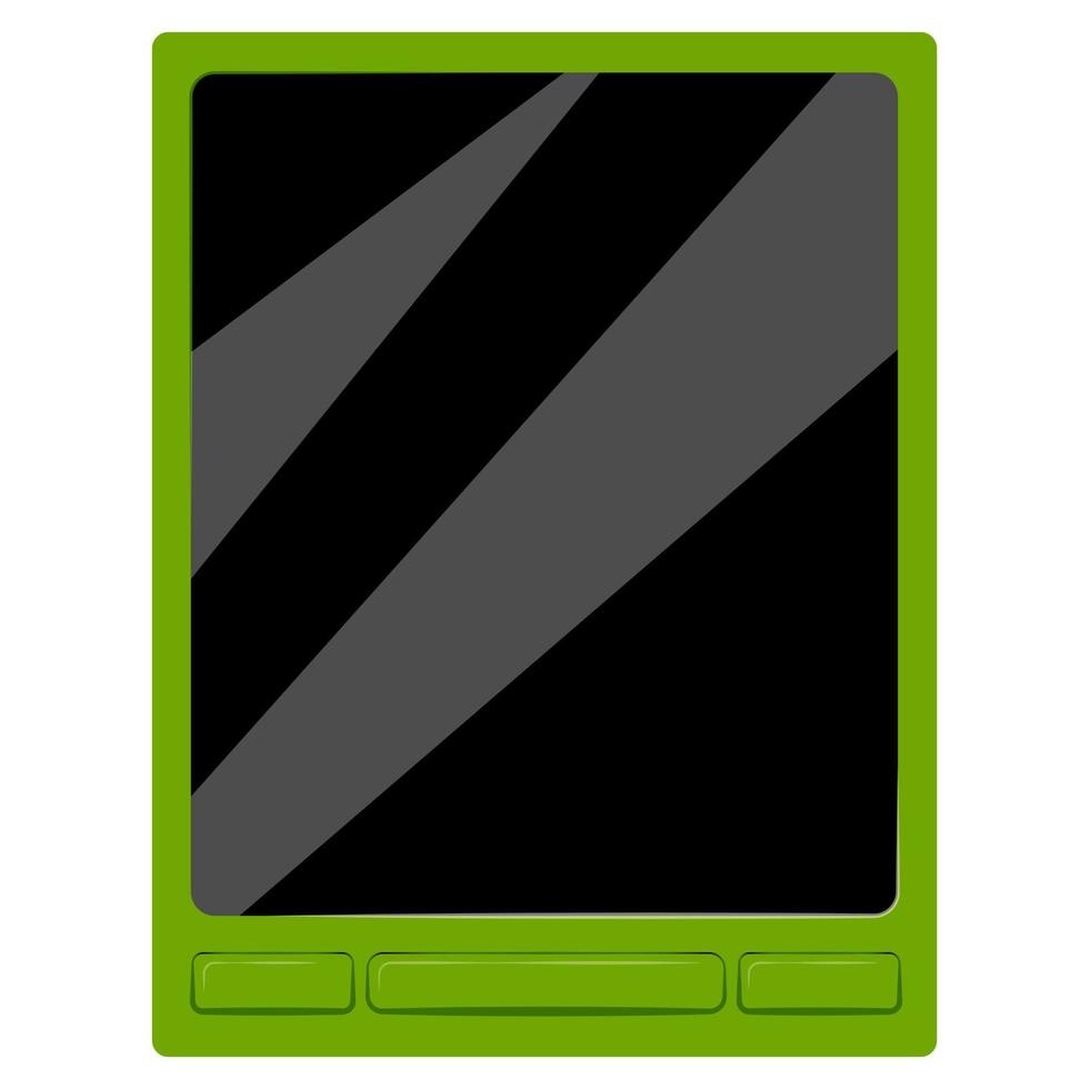 E-book green on white vector