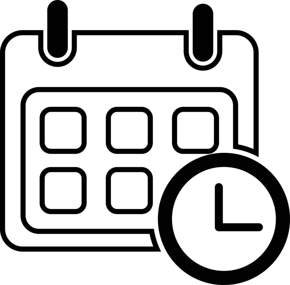 calendario vector icono, plano diseño.