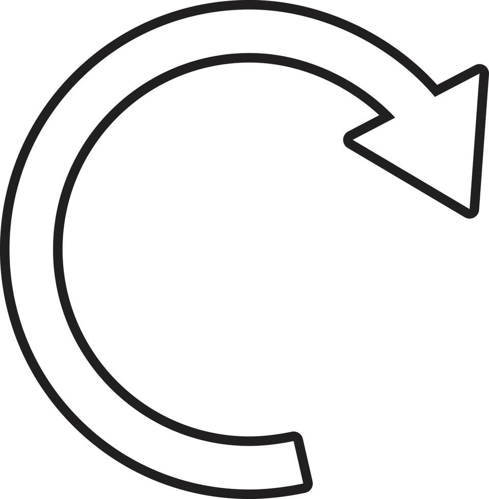 update icon vector arrow flat
