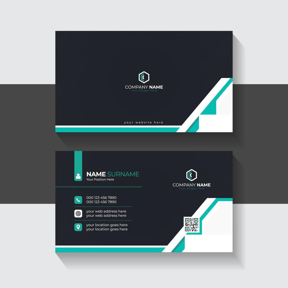 creative and modern business card template Professional Visiting Card Design Layout for business presentation vector