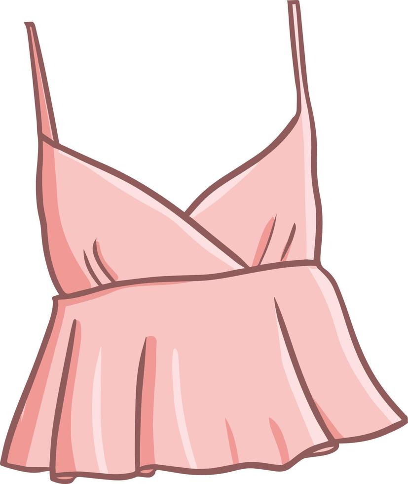 linda y gracioso ordenar rosado sexy vestir para mujer vector