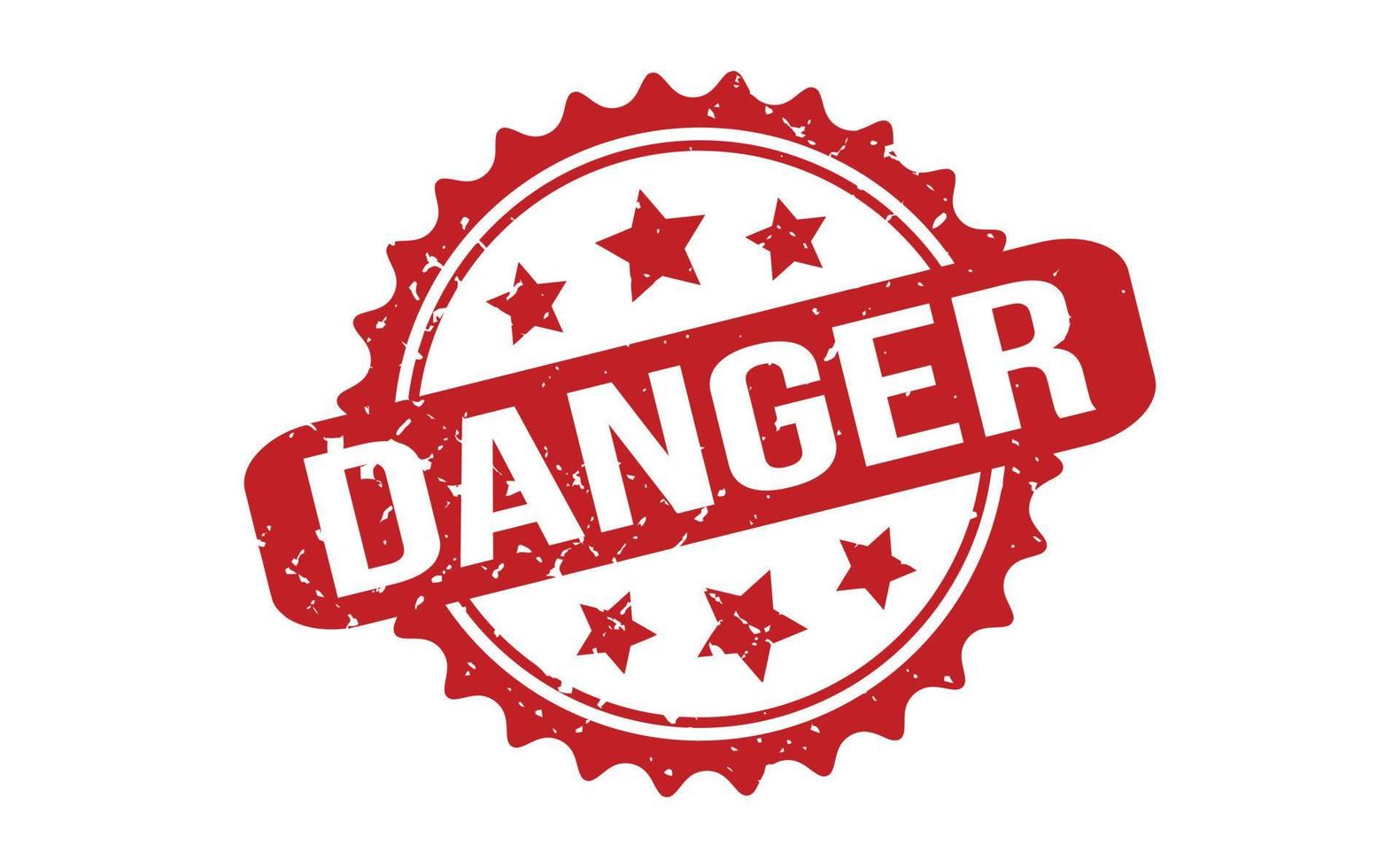 Danger Rubber Stamp. Red Danger Rubber Grunge Stamp Seal Vector Illustration - Vector