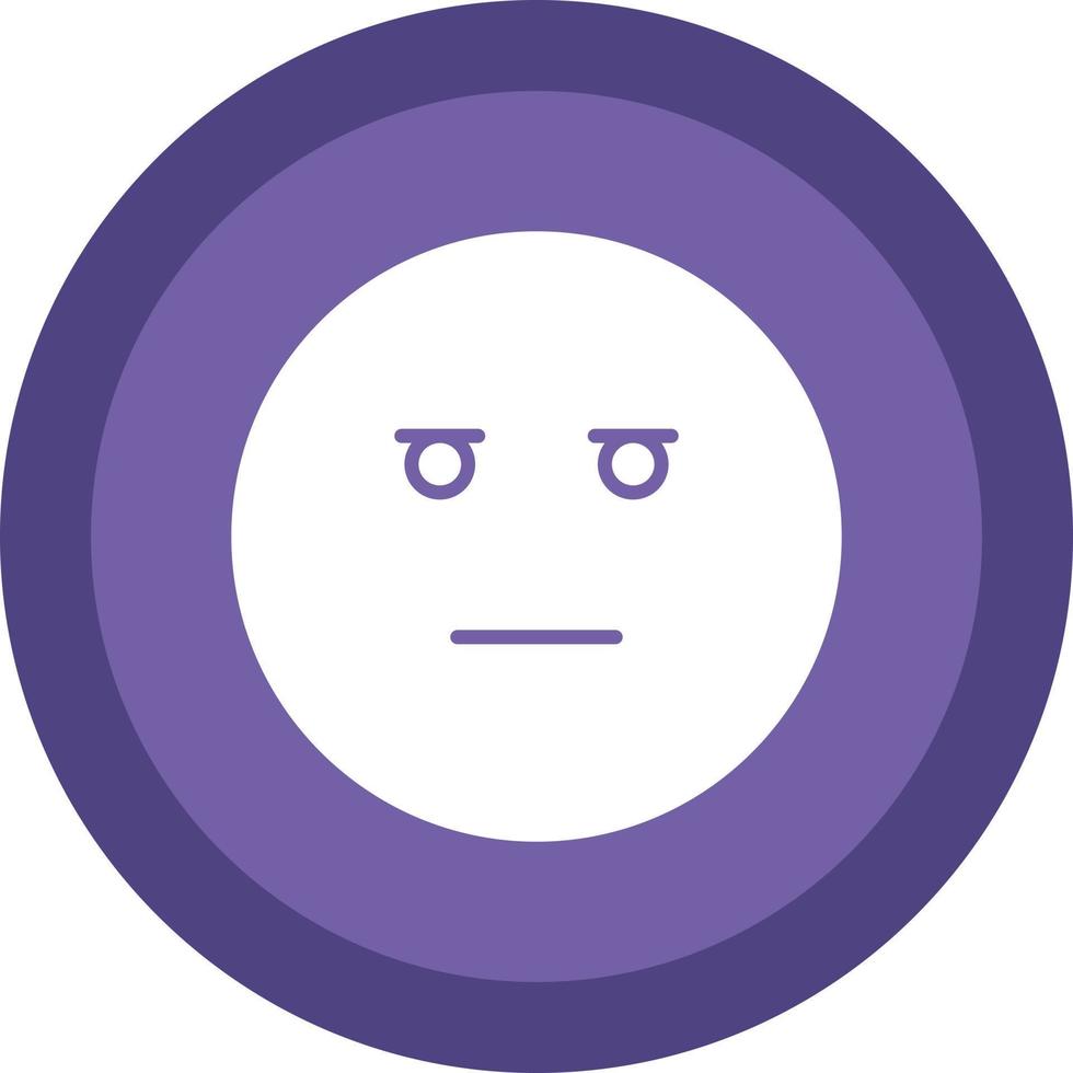 diseño de icono de vector de cara inexpresiva