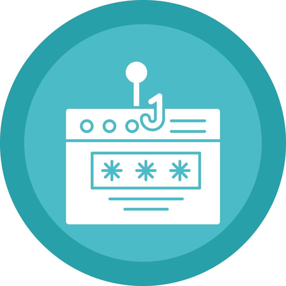 Password Phishing Vector Icon Design