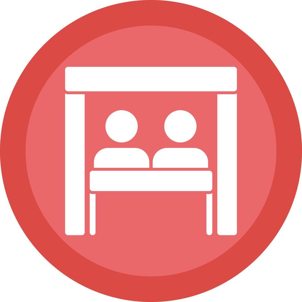 Virtual Team Room Vector Icon Design