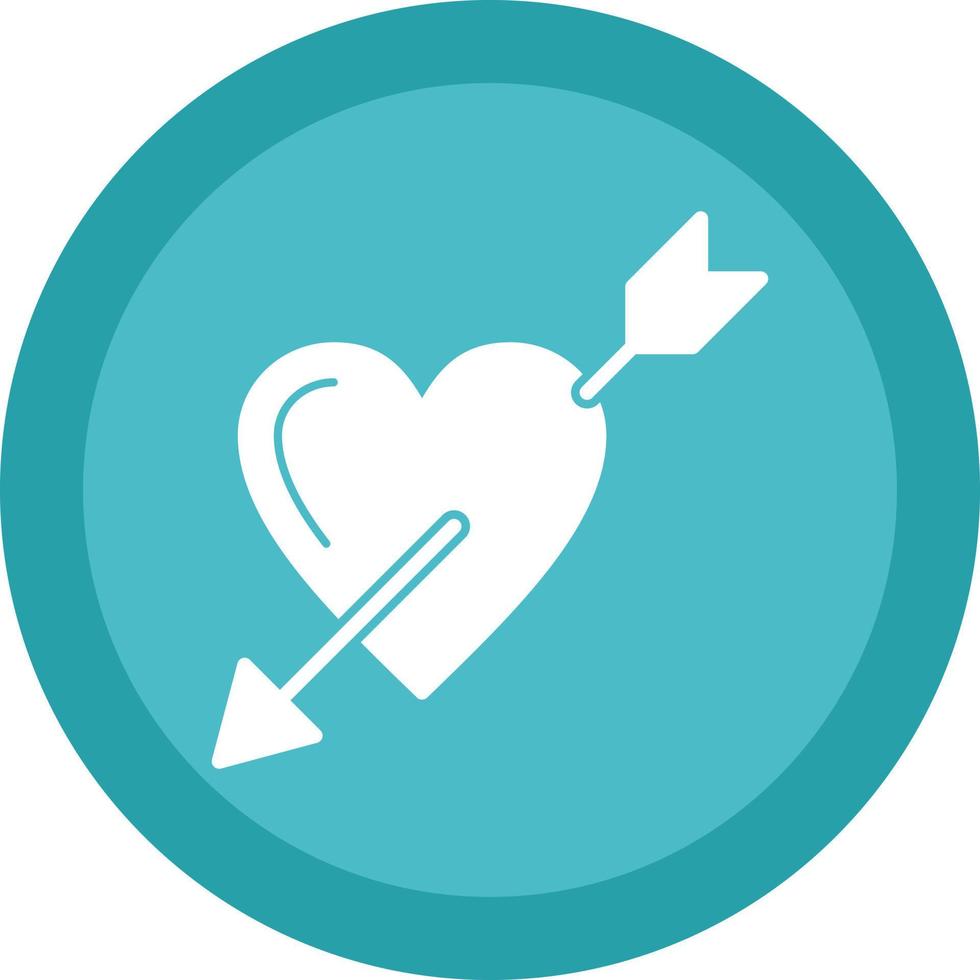 Heart Arrow Vector Icon Design