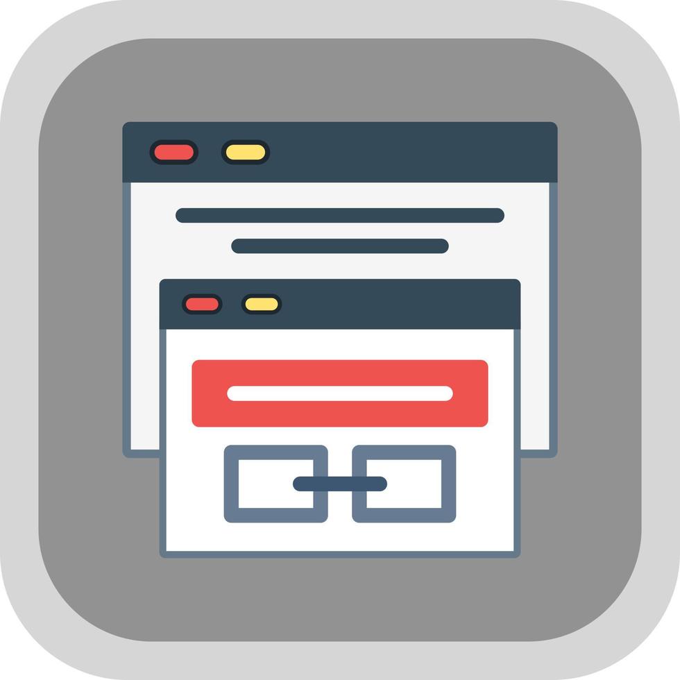 Backlink Vector Icon Design