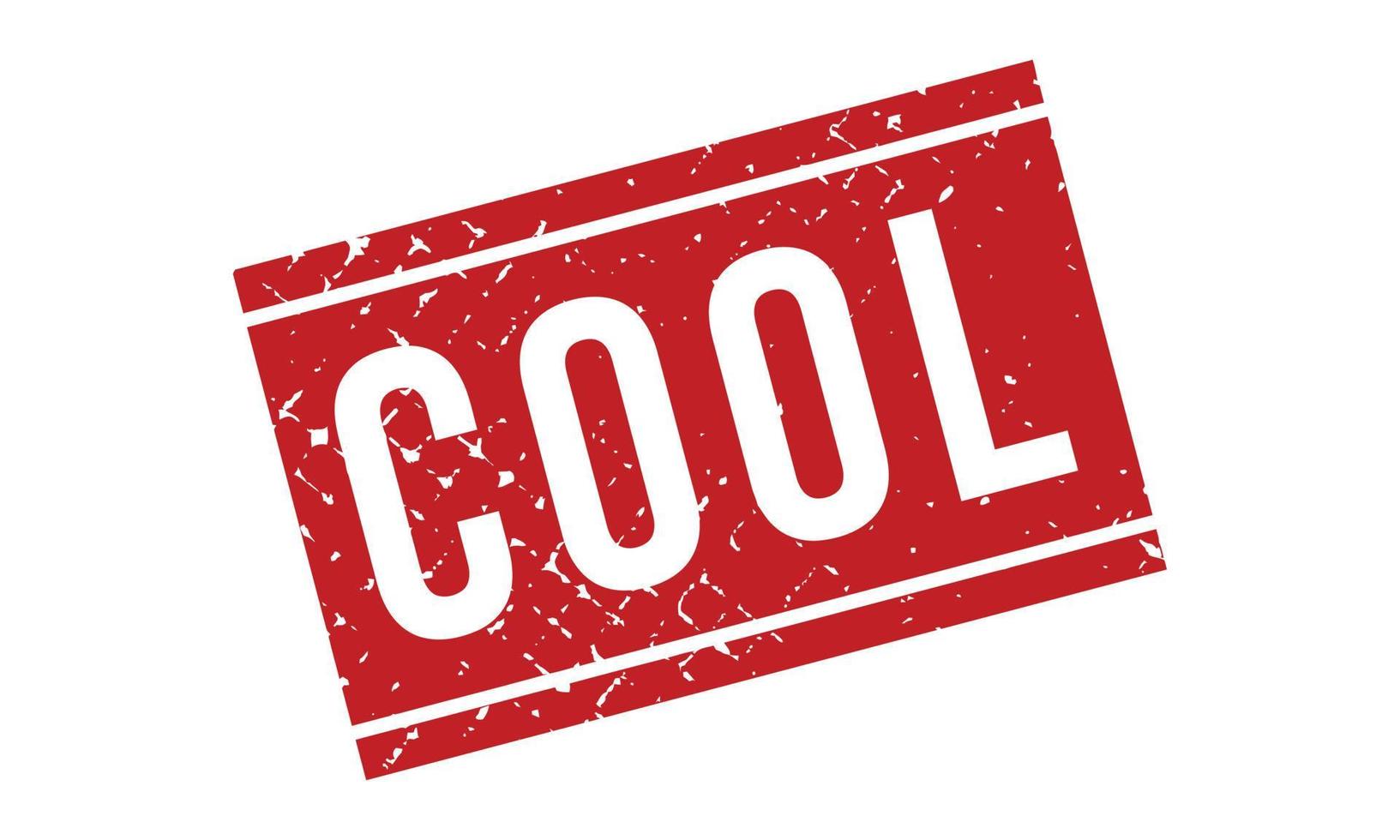 Cool Rubber Stamp. Red Cool Rubber Grunge Stamp Seal Vector Illustration - Vector