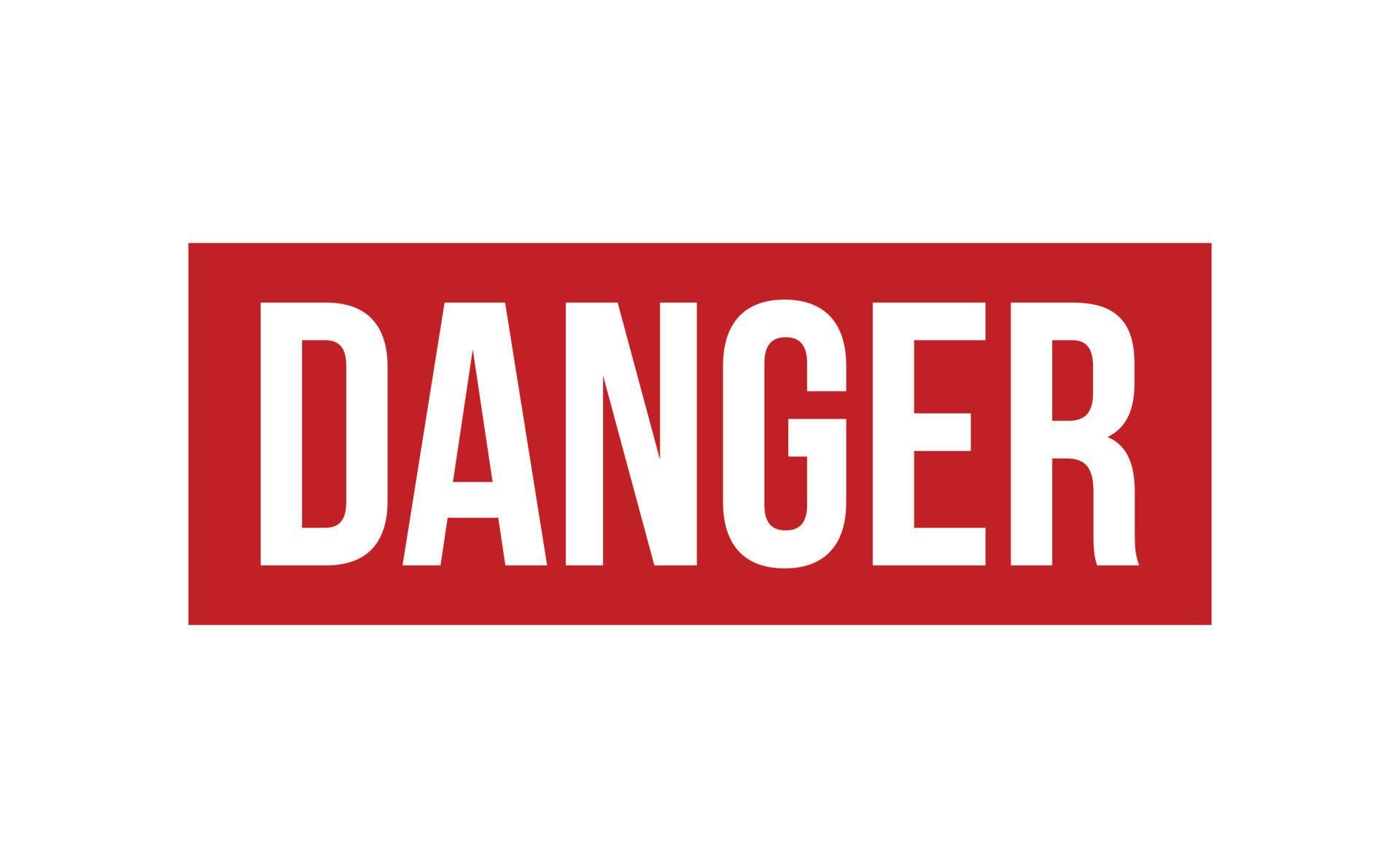 Danger Rubber Stamp. Red Danger Rubber Grunge Stamp Seal Vector ...