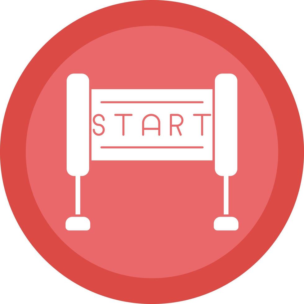 Race Start Vector Icon Design