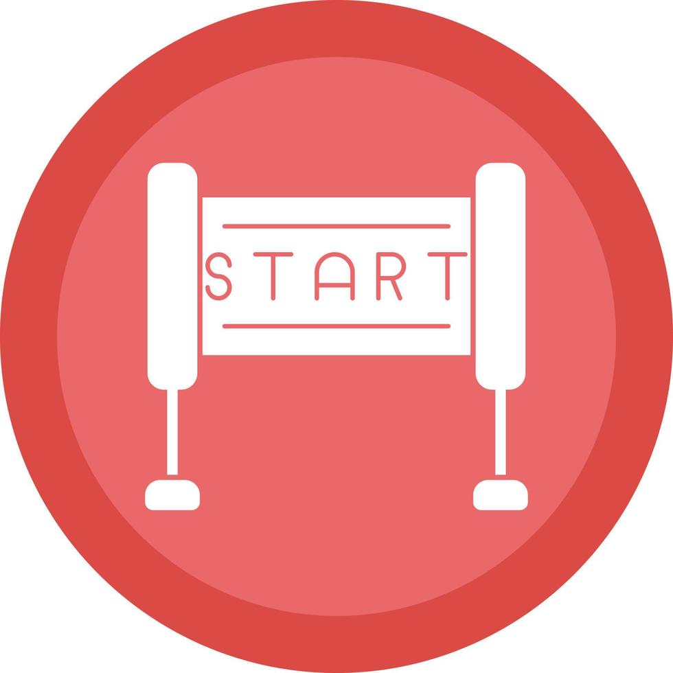 Race Start Vector Icon Design