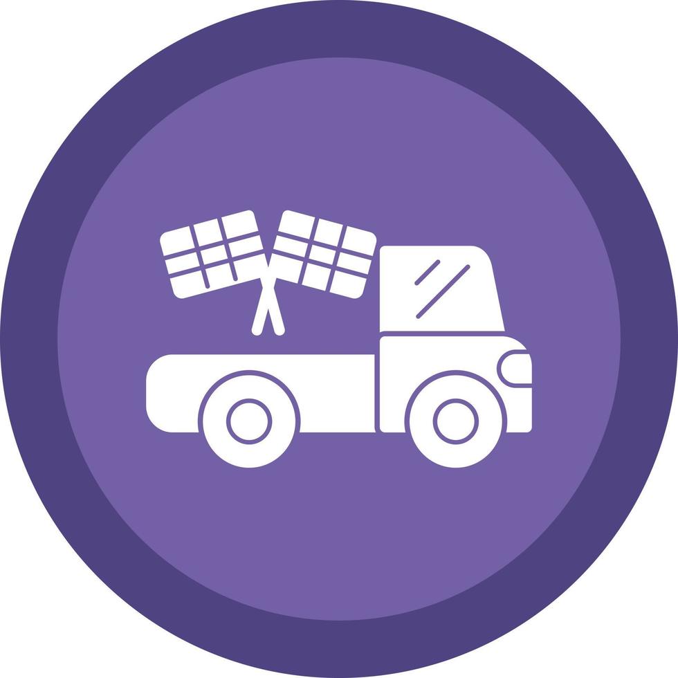 Race Truck Vector Icon Design