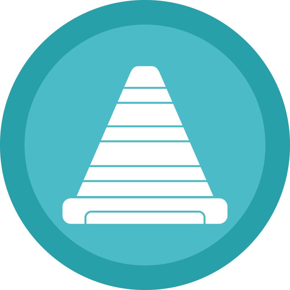 Traffic Cone Vector Icon Design