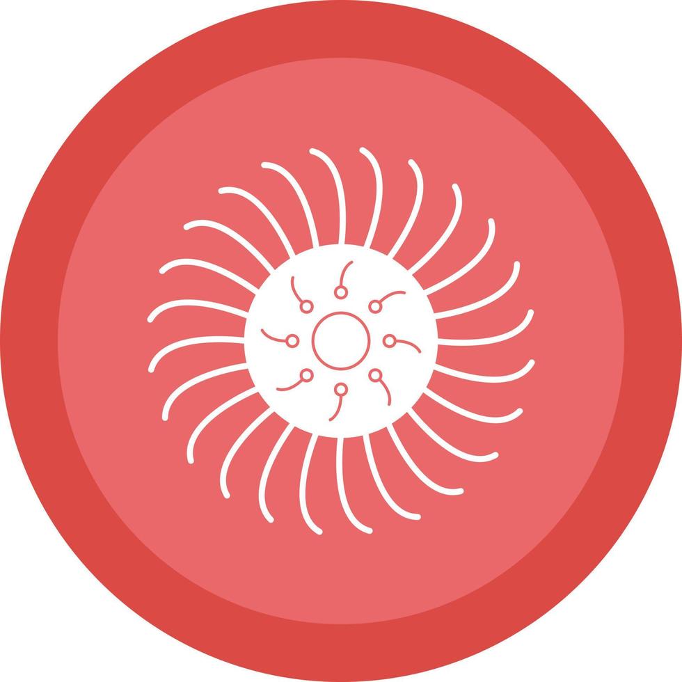 Anemone Vector Icon Design