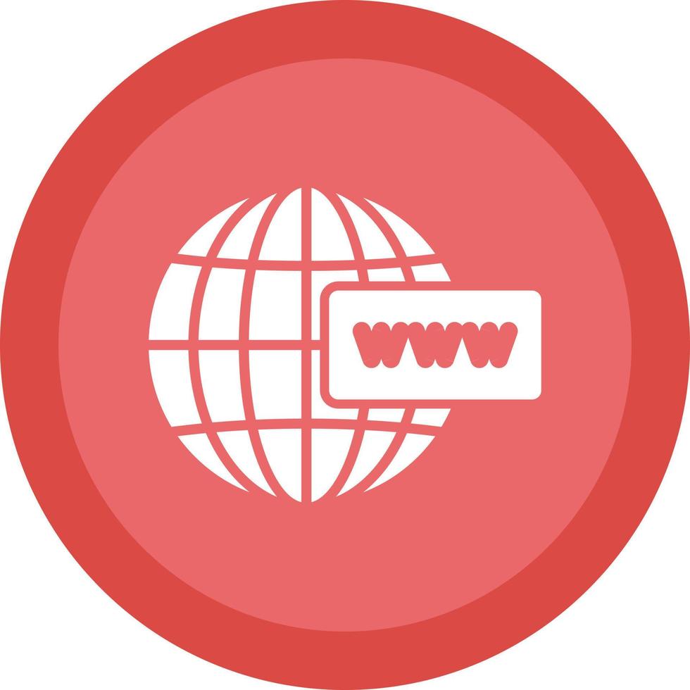 diseño de icono de vector de www