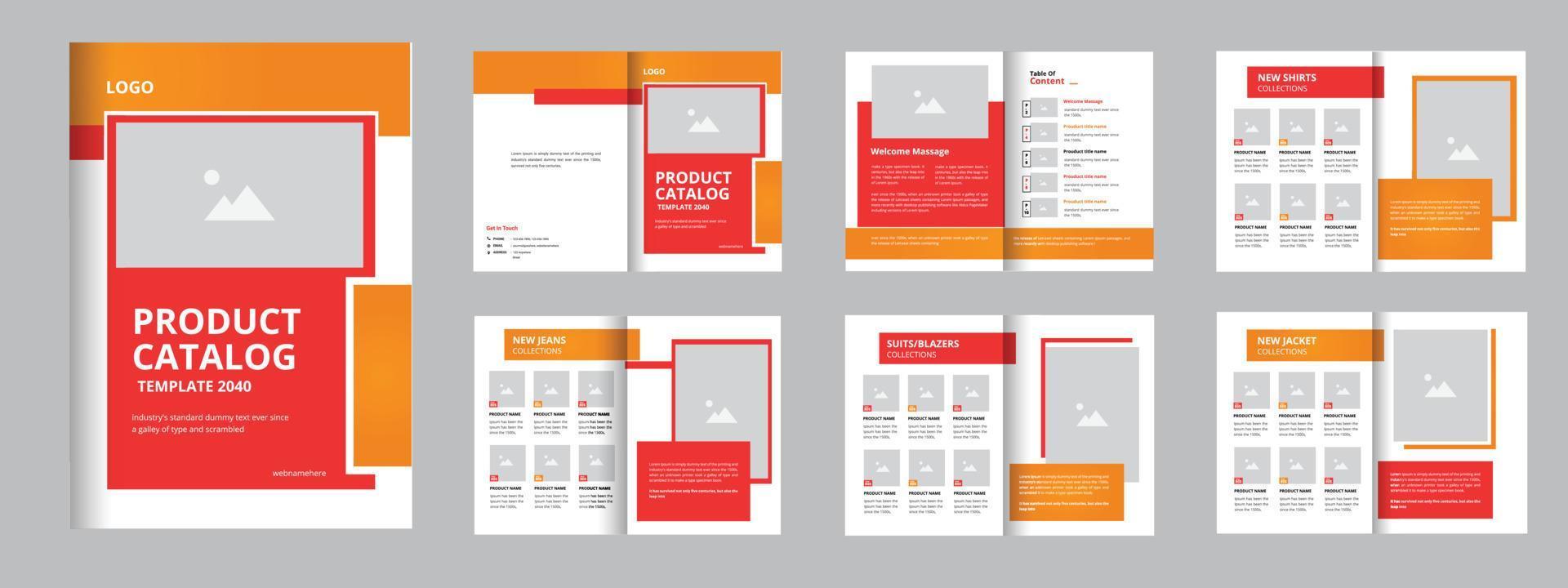 Product Catalog design, Professional multipurpose product catalog vector