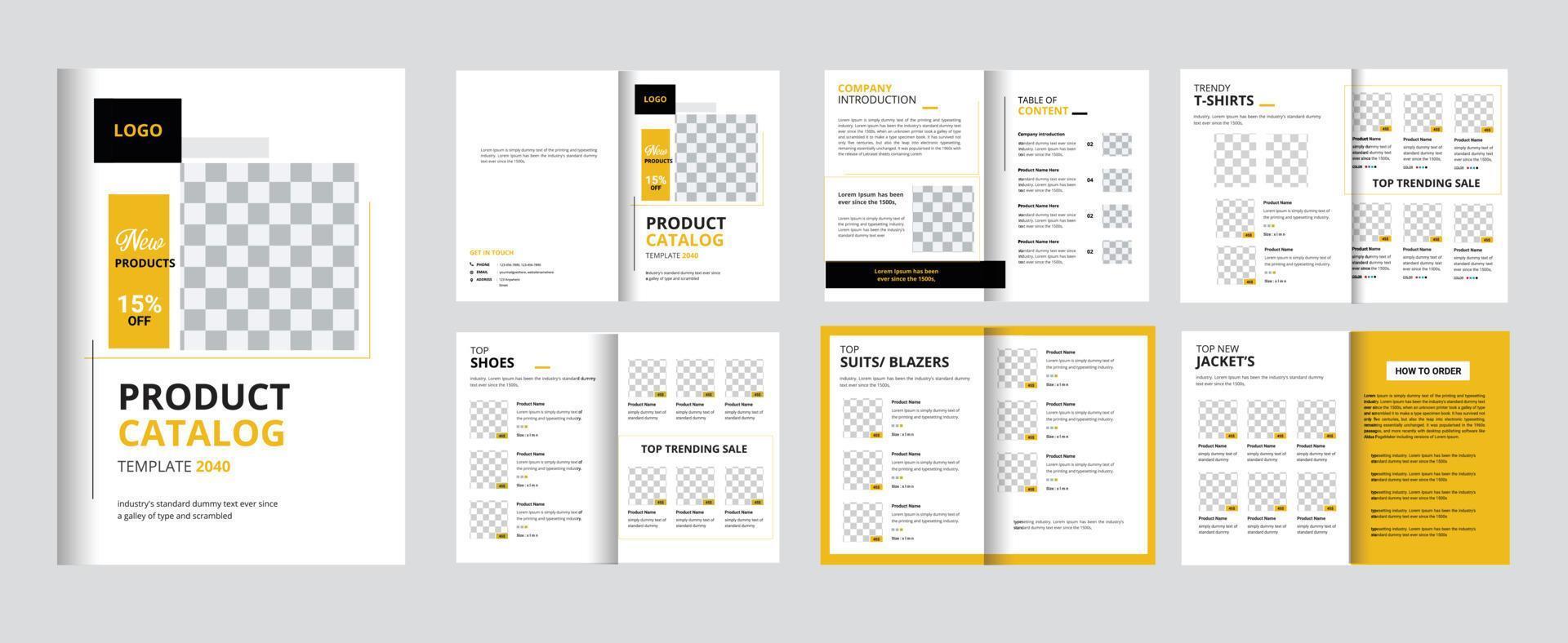 Product Promotion Product Catalog design Template vector