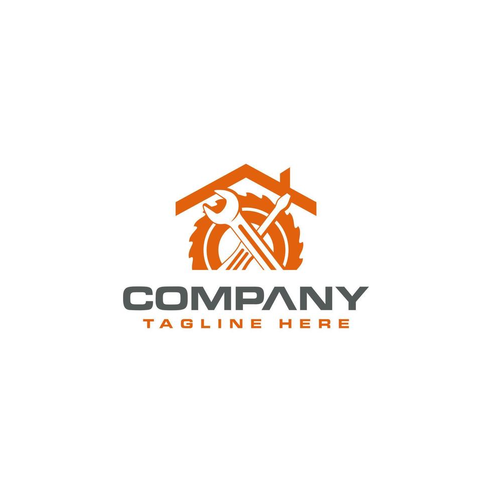 a home improvement company logo vector