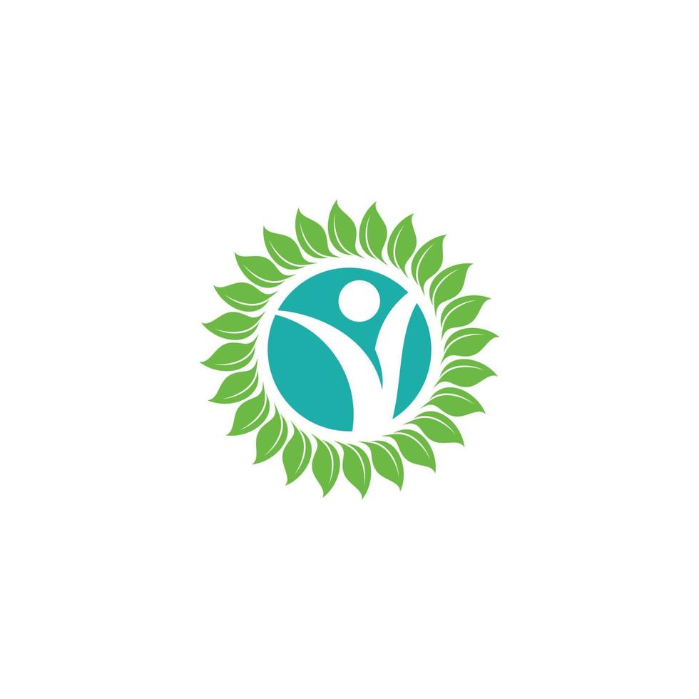 mundo pequeño verde Fundación diseño logo vector