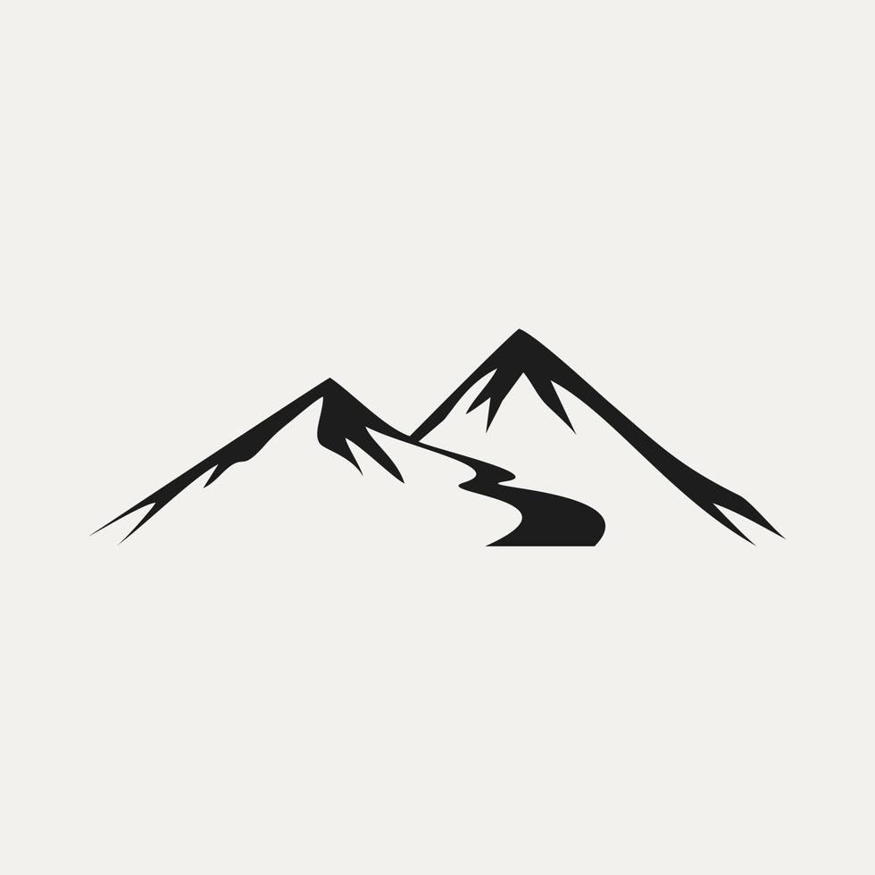 unique mountain hill vector design