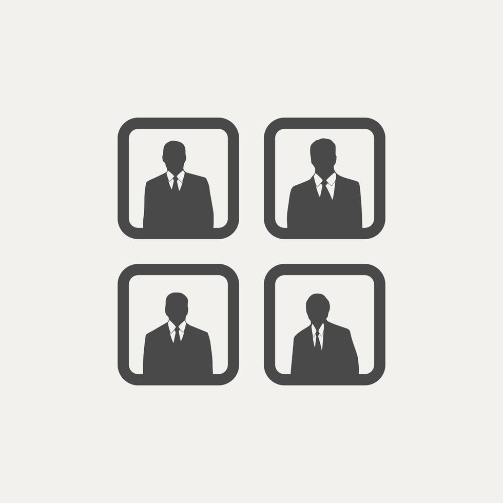 people employee businessman icon vector