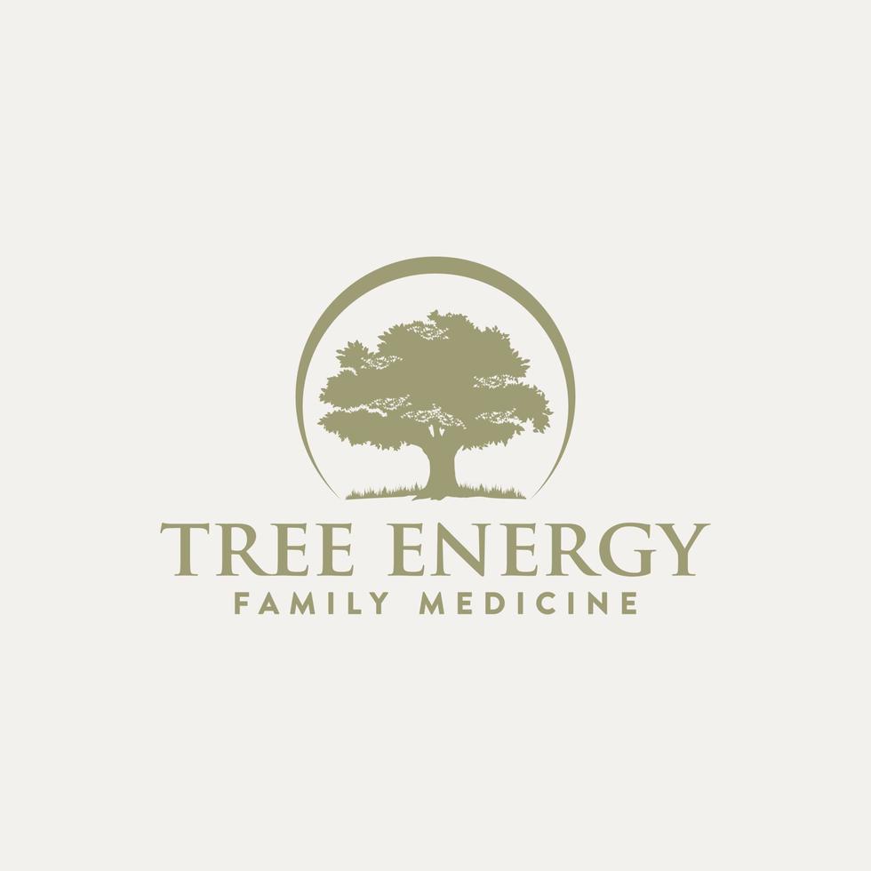 Unique Tree logo design vector