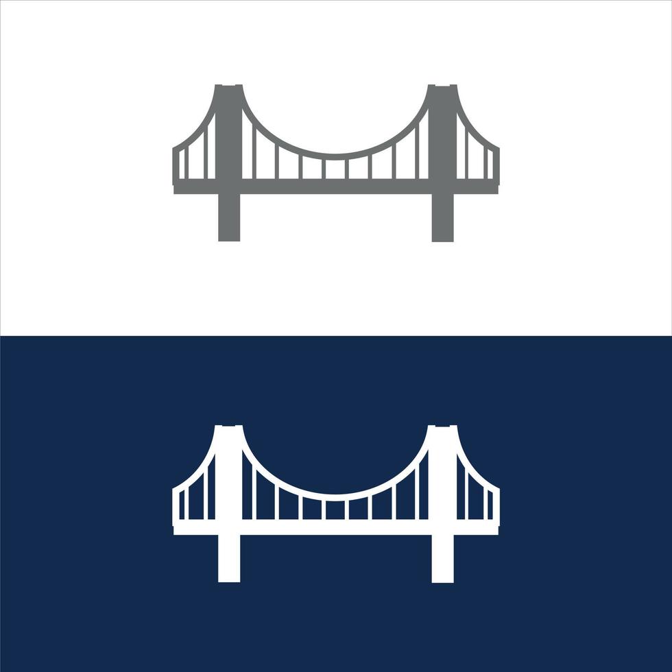 Simple Bridge Logo Design vector