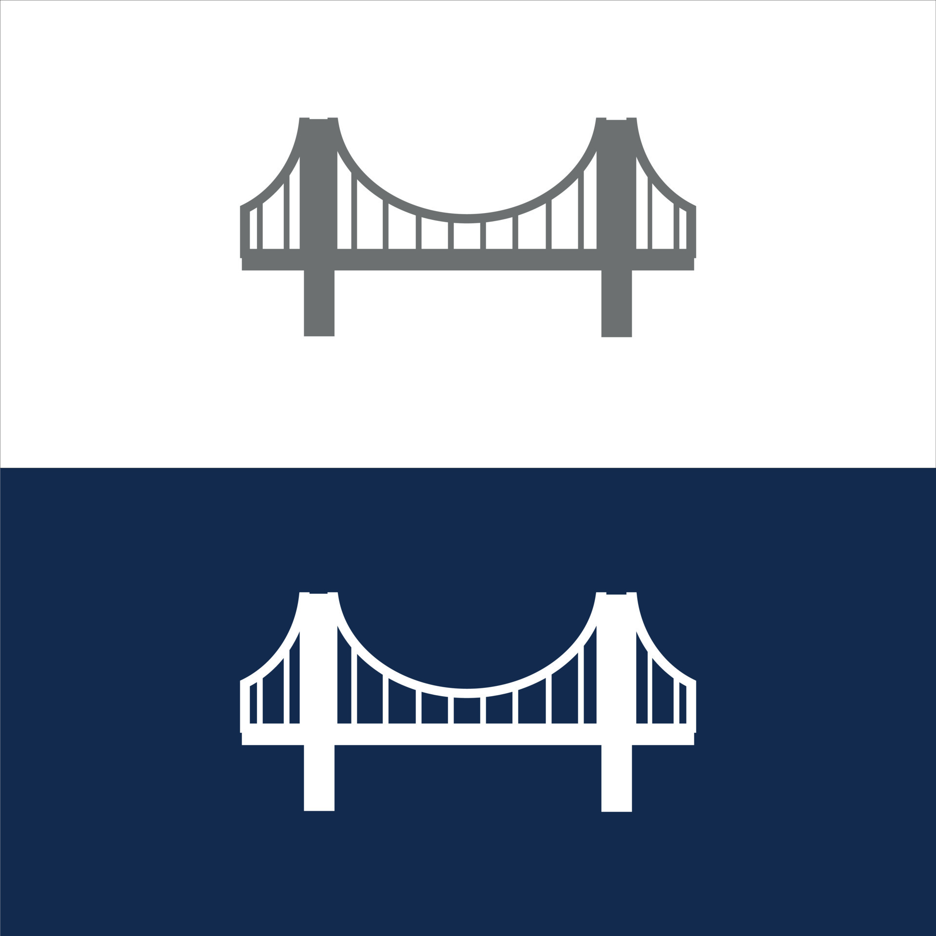 Simple Bridge Logo Design 21335273 Vector Art at Vecteezy